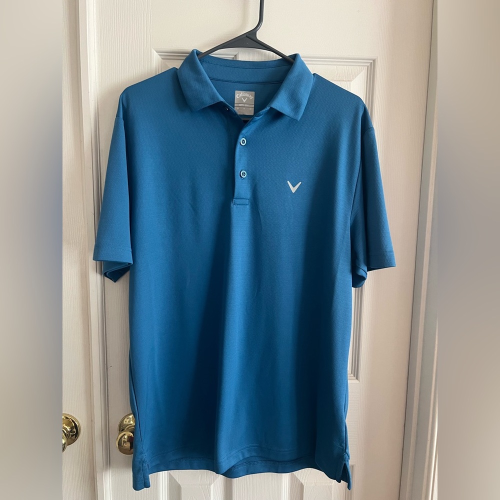 Callaway Men's Blue Polo Shirt Opti-Dri Size Medium